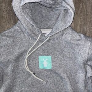 Dutch bros hoodie unisex small gray employee hoodie .. lite stain hardly tell